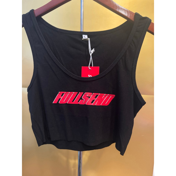 FULL SEND Tops - Women's FULL SEND Nelk Boys Cropped Tank Top L Large NWT